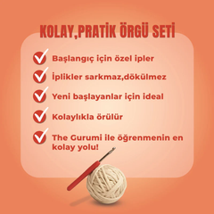 The Gurumi Tavşan Örgü Öğrenme Kiti