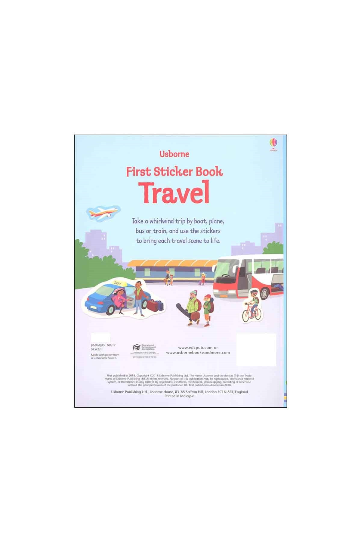 The Usborne First Sticker Book Travel