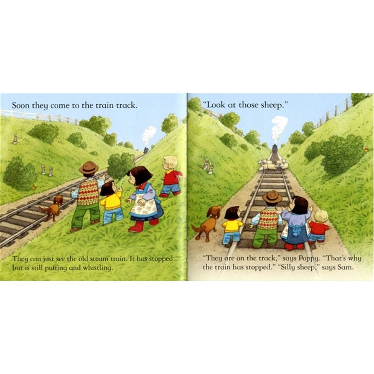 The Usborne FYT Wooly Stops the Train