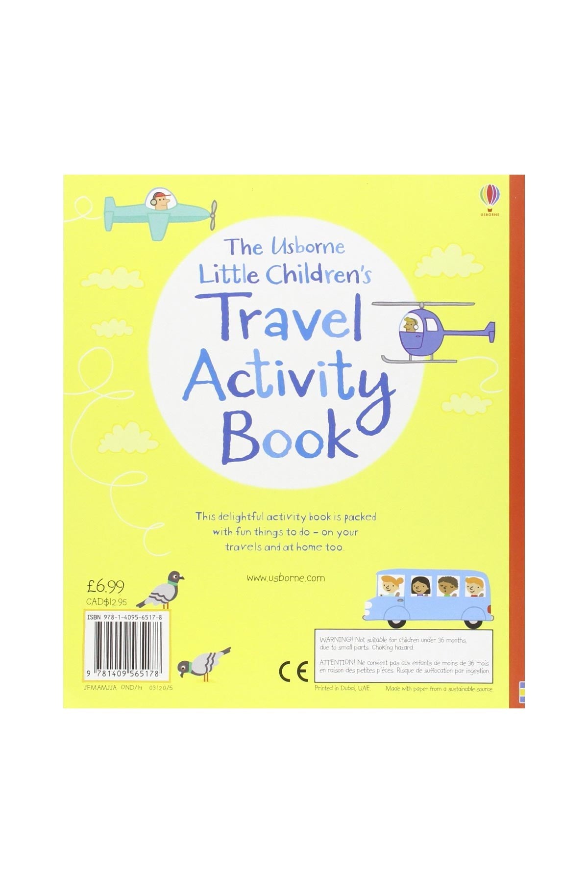 The Usborne Little Childrens Travel Activity Book