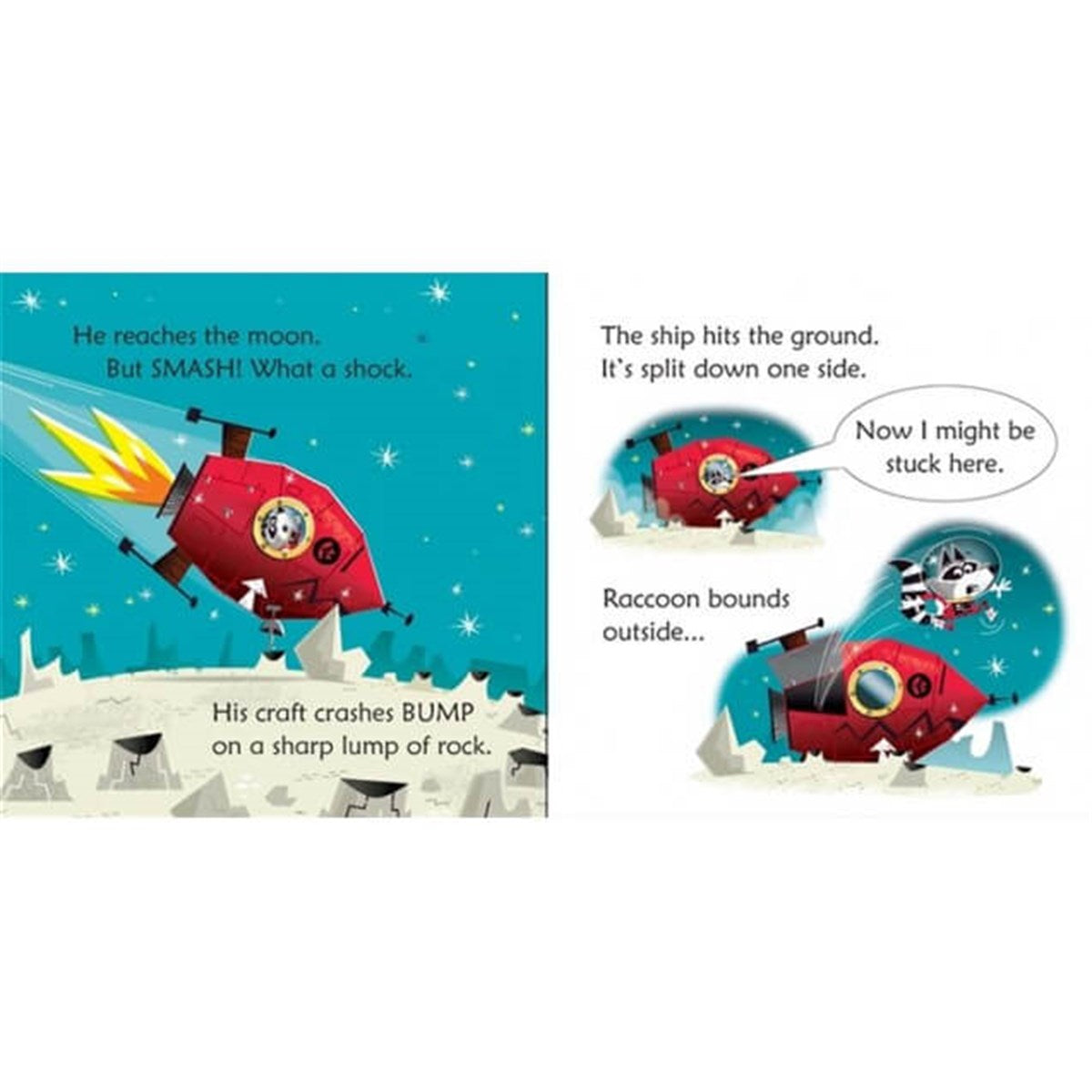 The Usborne Pho Raccoon on the Moon