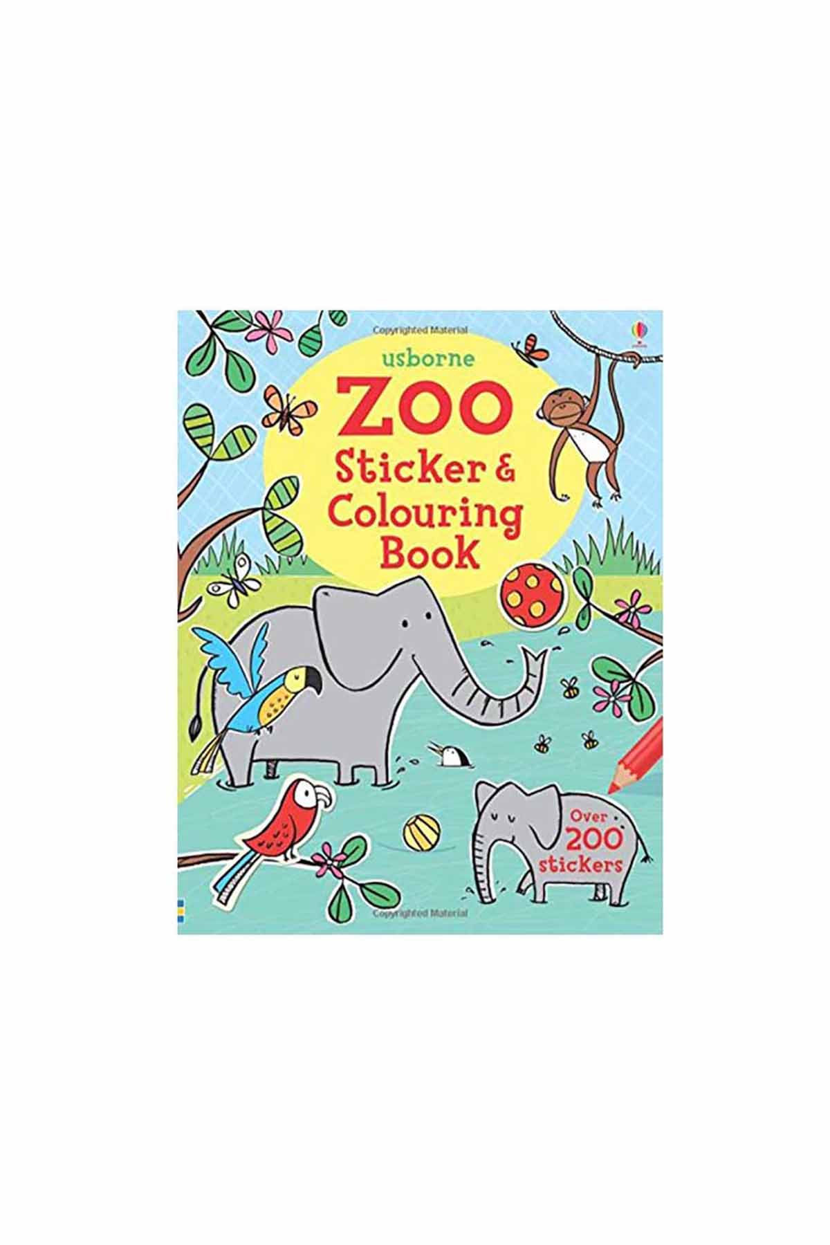 The Usborne USB - Zoo Sticker & Colouring Book