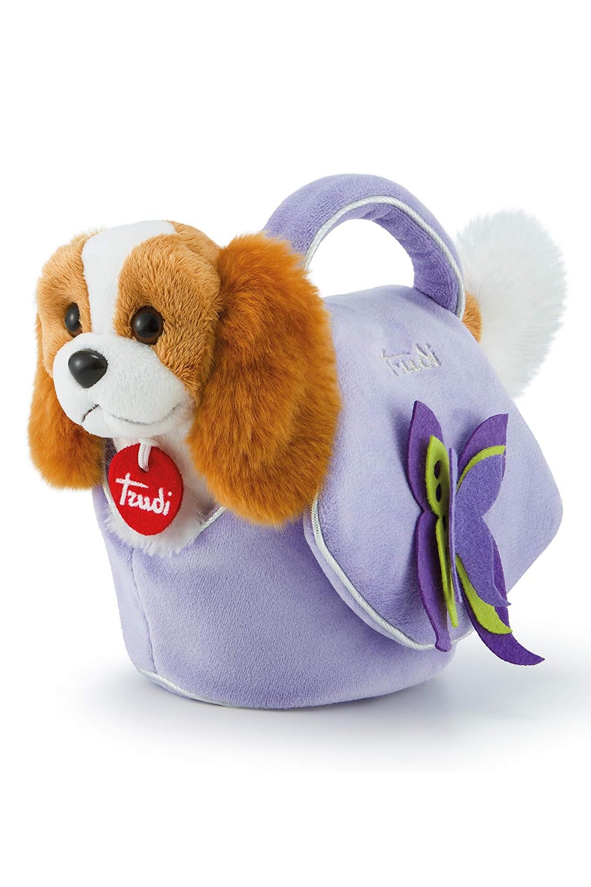 Trudi Doggy in Lilac Bag With Butterflies Bag