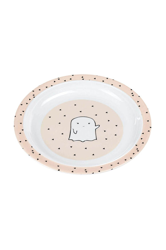 Turuncu Küçük Sevimli Hayalet - Melamin Tabak - Welcome Baby