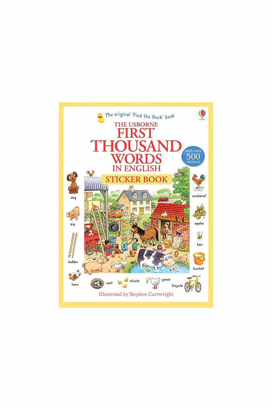 The Usborne First 1000 Words English Sticker Book - Welcome Baby