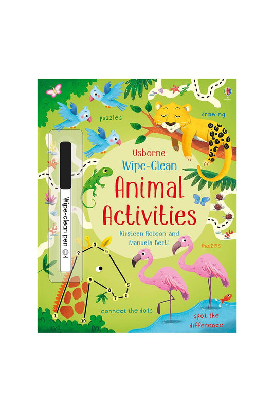The Usborne  Wipe Clean Animal Activities