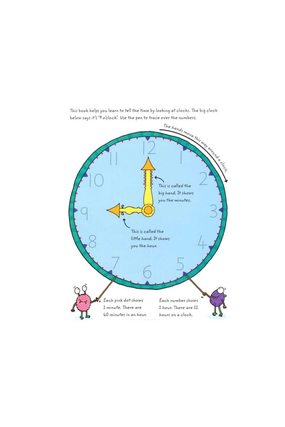 The Usborne Wipe Clean Telling The Time - Welcome Baby