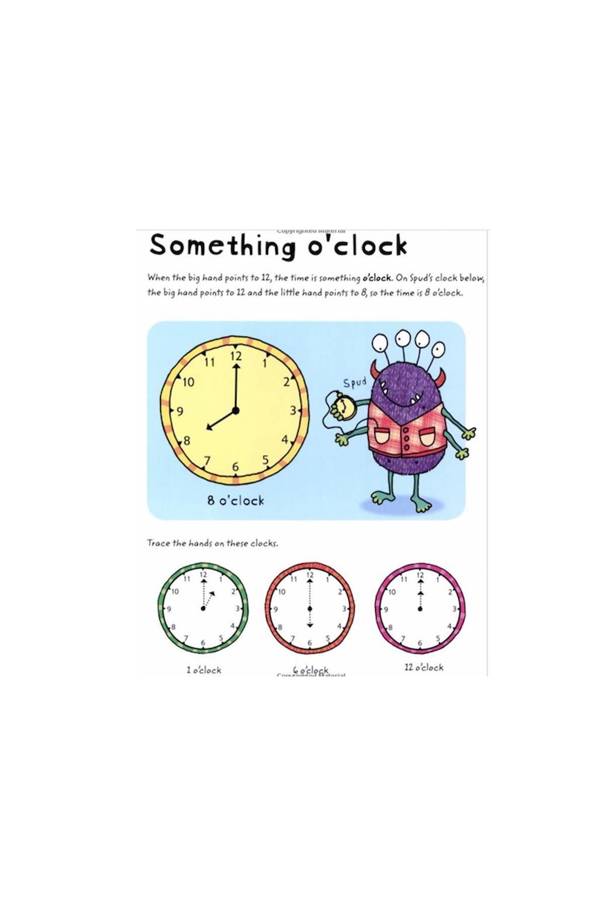 The Usborne Wipe Clean Telling The Time - Welcome Baby