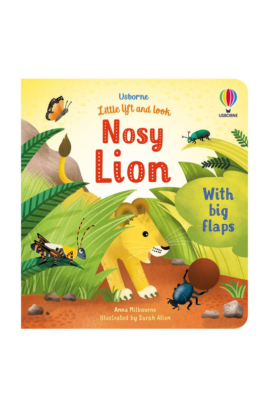 The Usborne Lift And Look Nosy Lion - Welcome Baby