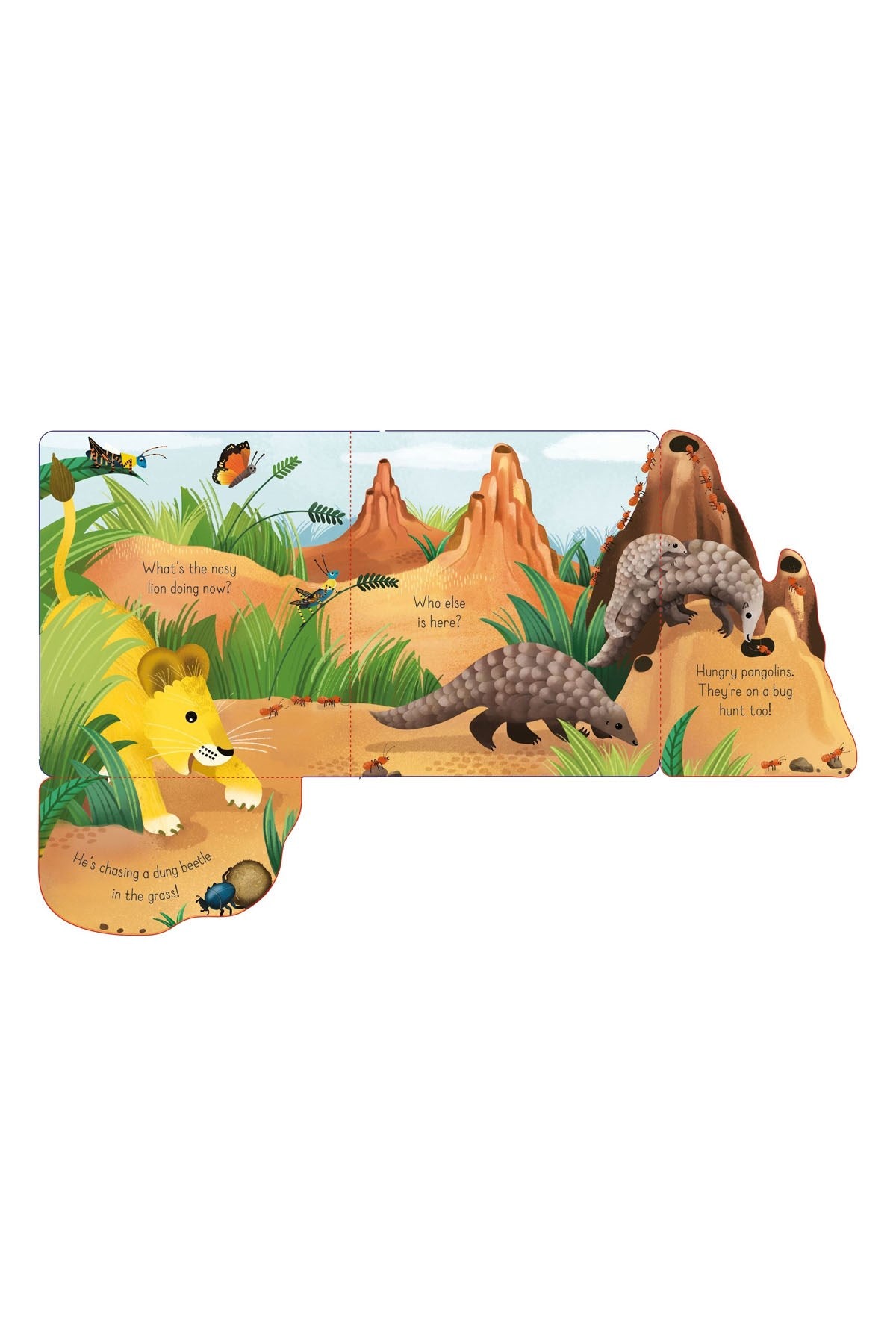The Usborne Lift And Look Nosy Lion - Welcome Baby