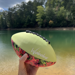 Waboba Artist Plaj Amerikan Futbol Topu Çiçek Desenli Deniz ve Bahçe Rugby Topu 9inç 5 Numara