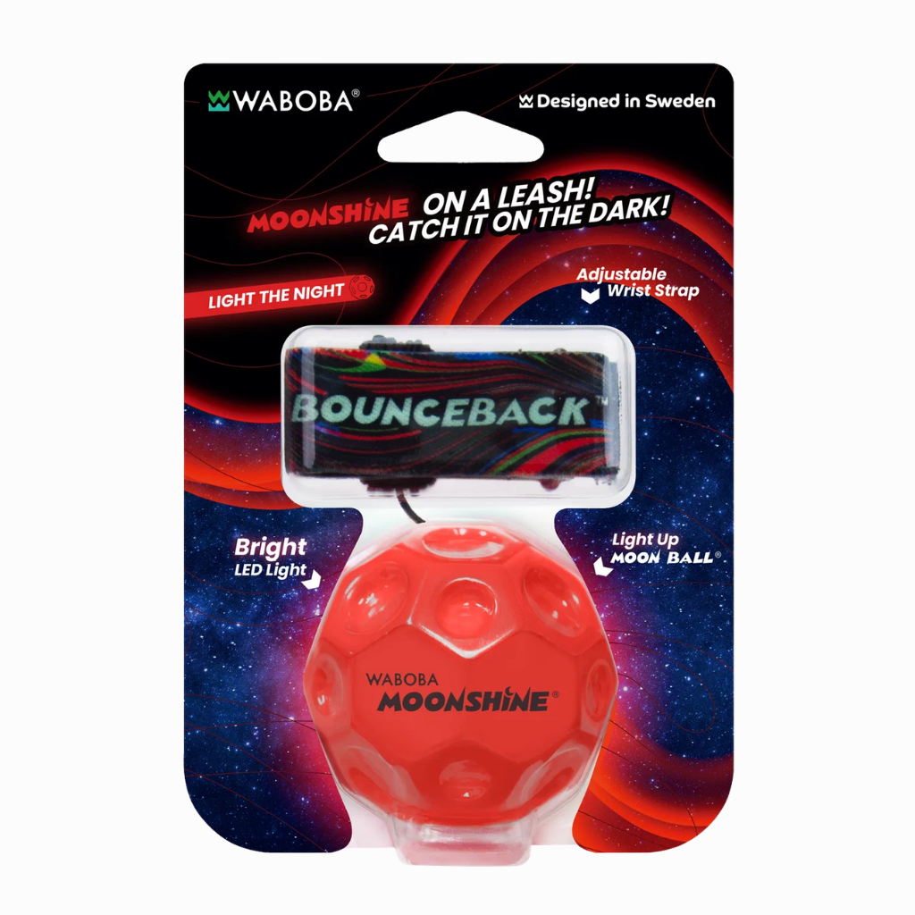 Waboba LED Bounceback Moonshine Işıklı Geri Dönen ve Yüksek Zıplayan Top Bilek İpli Moon Ball