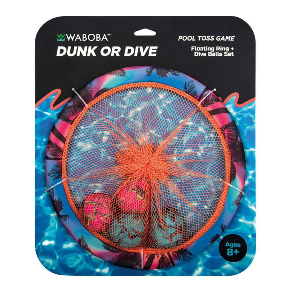 Waboba Dunk Or Dive Hedef Atış Çemberi ve Dalış Topu Oyun Seti Display 6'lı