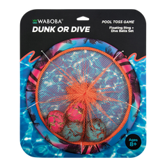 Waboba Dunk Or Dive Hedef Atış Çemberi ve Dalış Topu Oyun Seti Display 6'lı