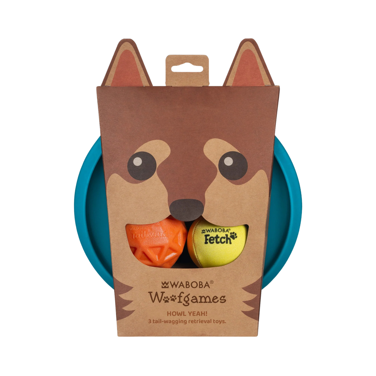 Waboba Woofpack Frizbi Top Köpek Oyuncağı Oyun Seti