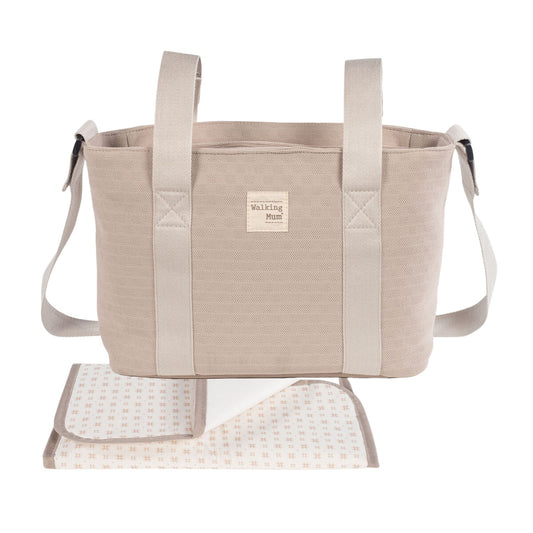 Walking Mum Eco Mum Crossbody Bebek Bakım Çantası Apricot