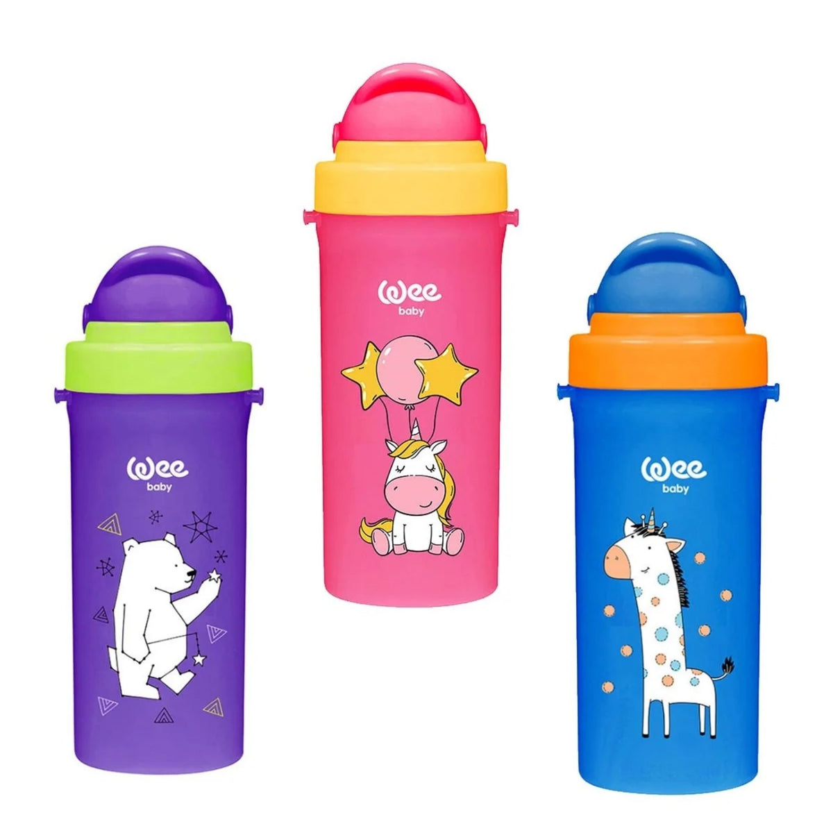 Wee Baby Desenli Pipetli Bardak 300ml