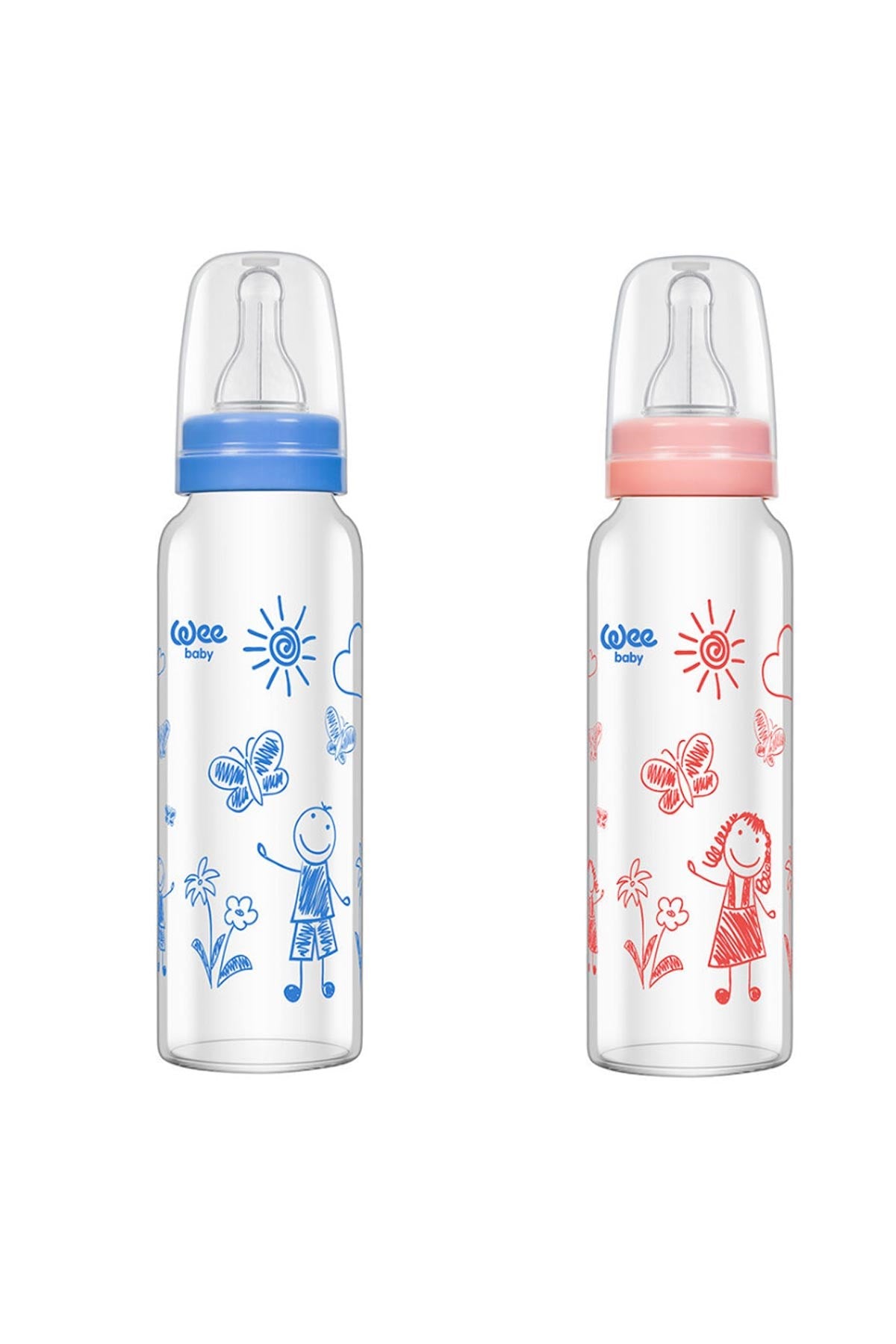 Wee Baby Isıya Dayanıklı Cam Biberon 240ml
