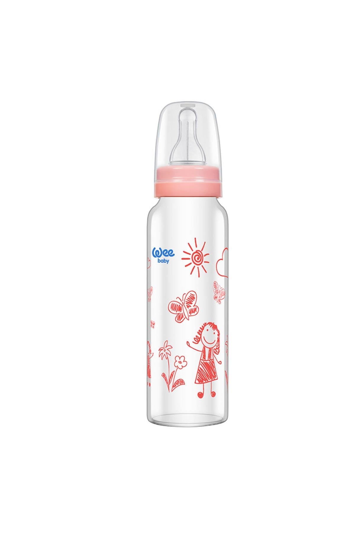 Wee Baby Isıya Dayanıklı Cam Biberon 240 ml