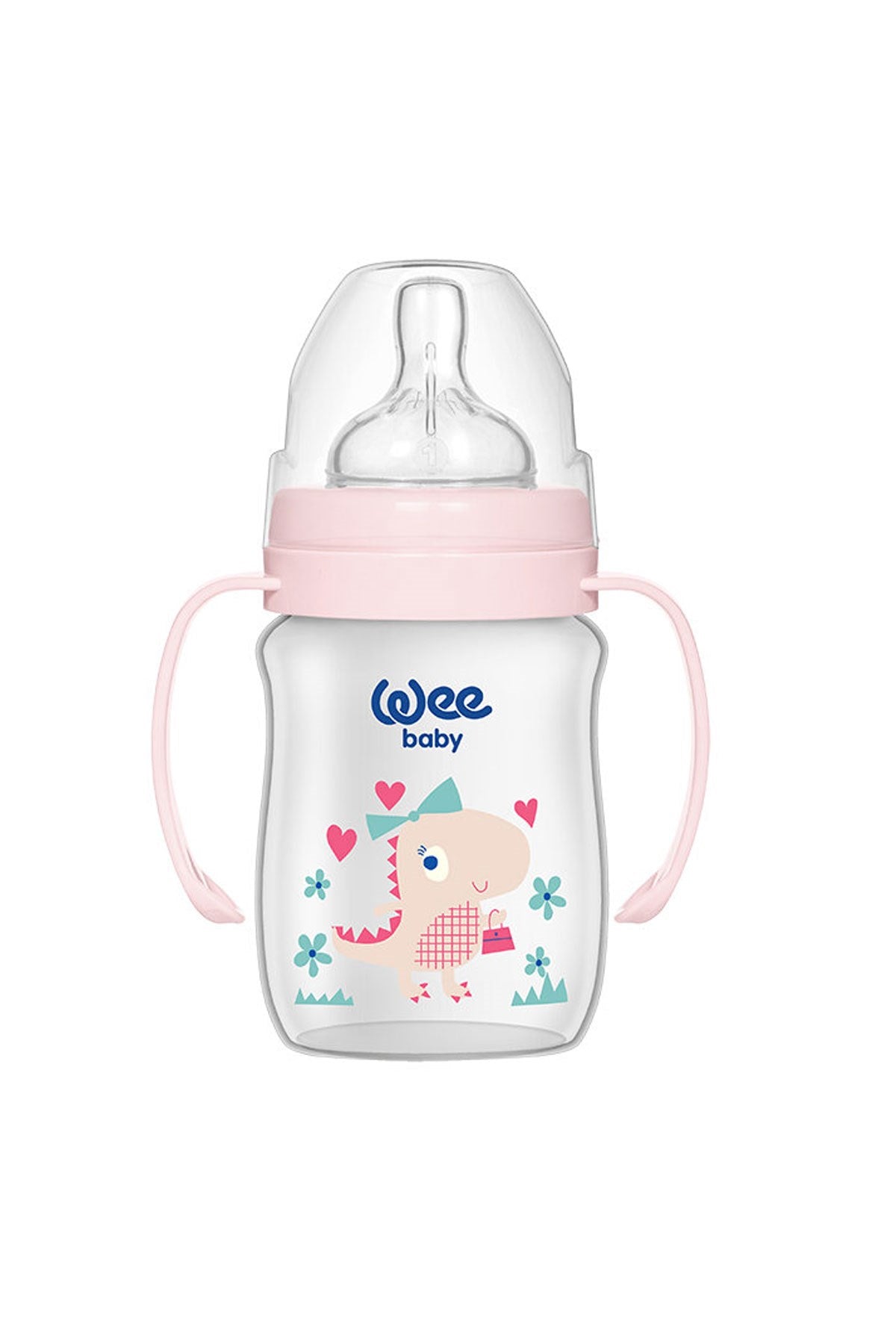 Wee Baby Klasik Plus Geniş Ağızlı Kulplu PP Biberon 150 ml