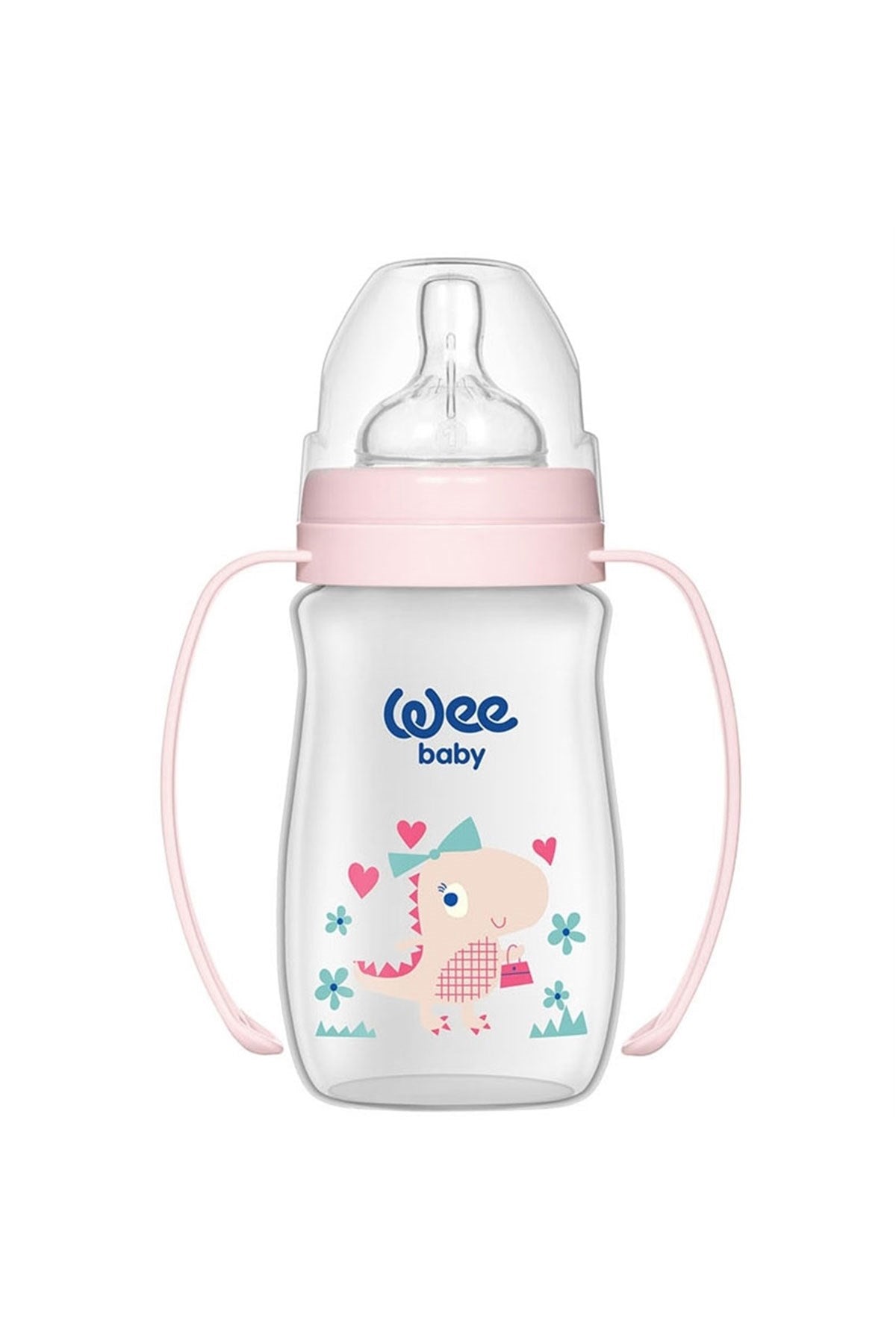 Wee Baby Klasik Plus Geniş Ağızlı Kulplu PP Biberon 250 ml