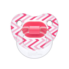 Wee Baby Şeffaf Desenli Damaklı Emzik No:1