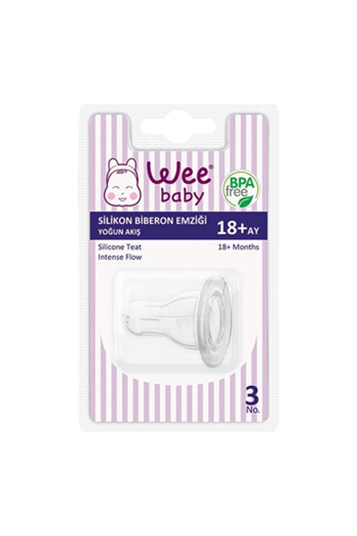 Wee Baby Silikon Biberon Emziği Yoğun Akış No:3