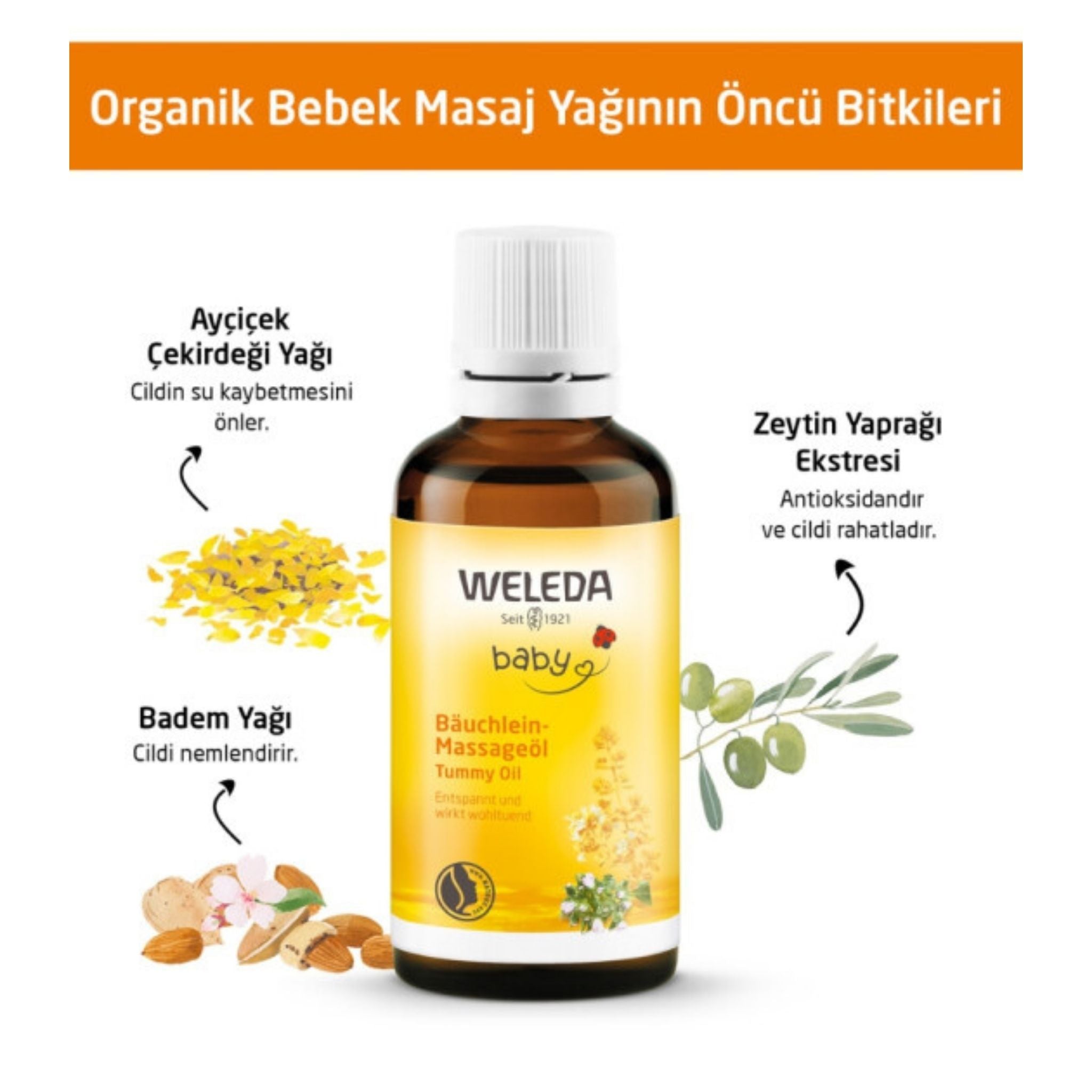 Weleda Bebek Masaj Yağı 50ml