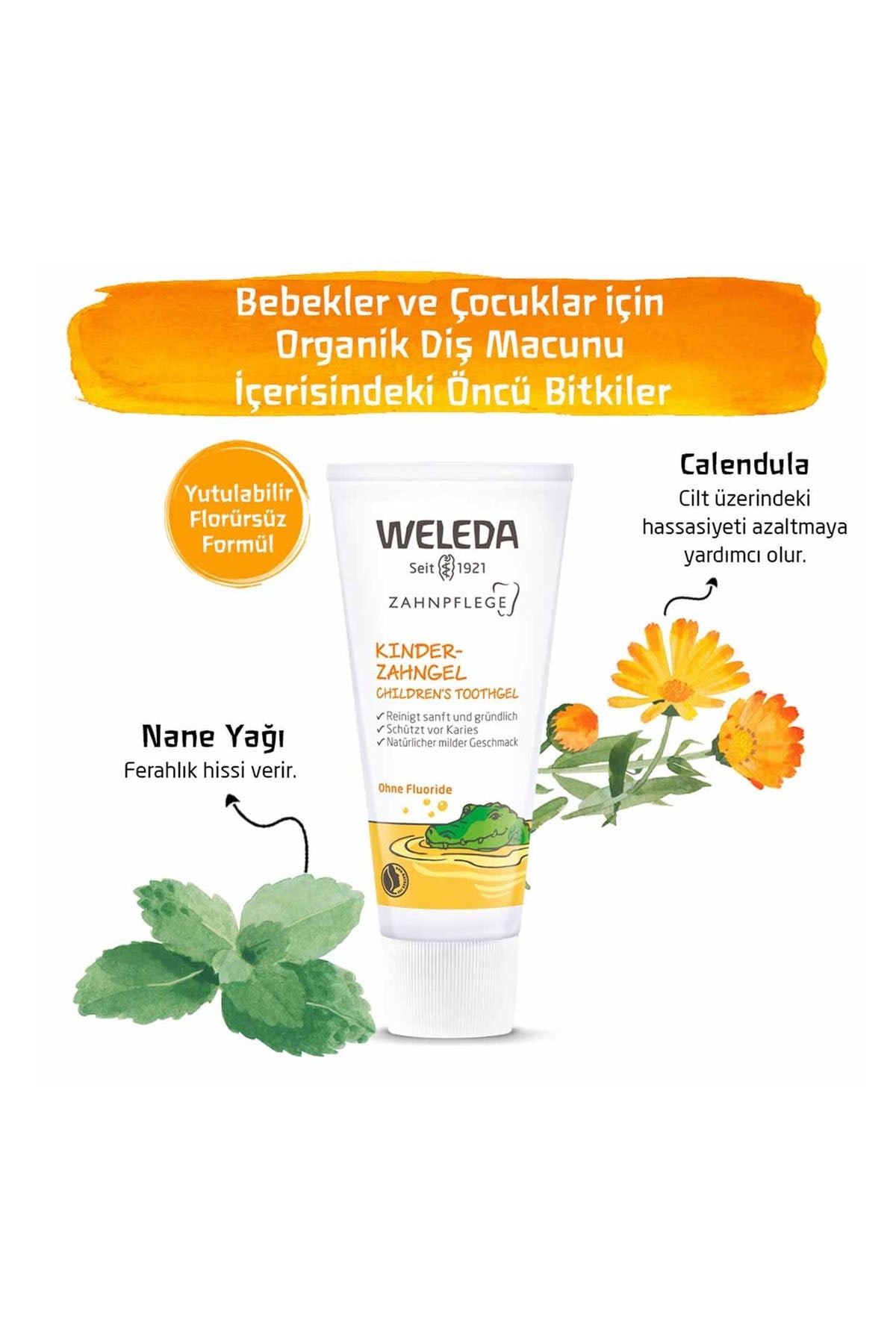 Weleda Bebek ve Çocuklar için Organik Diş Macunu 50 ML