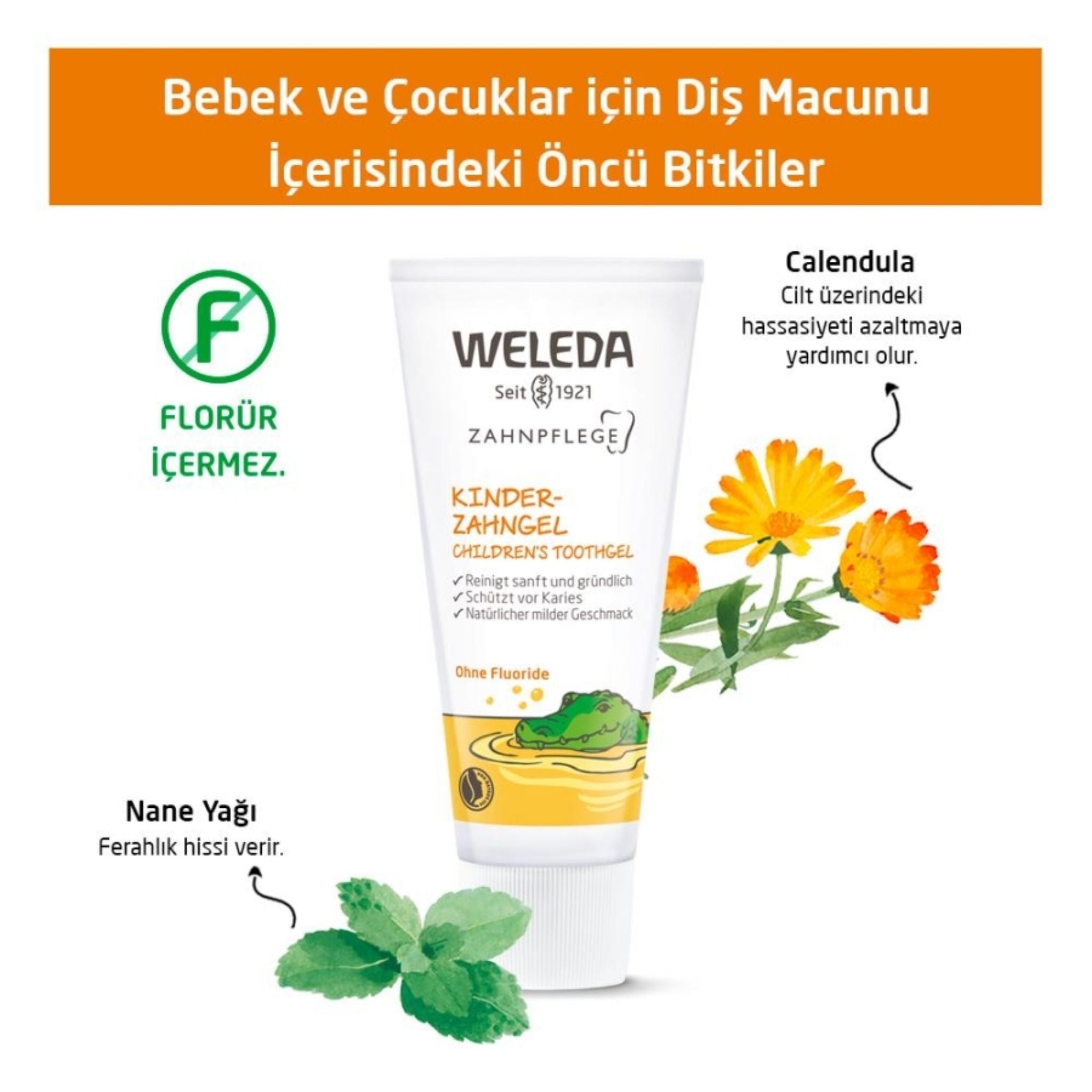 Weleda Bebek ve Çocuklar İçin Organik Diş Macunu 50ml