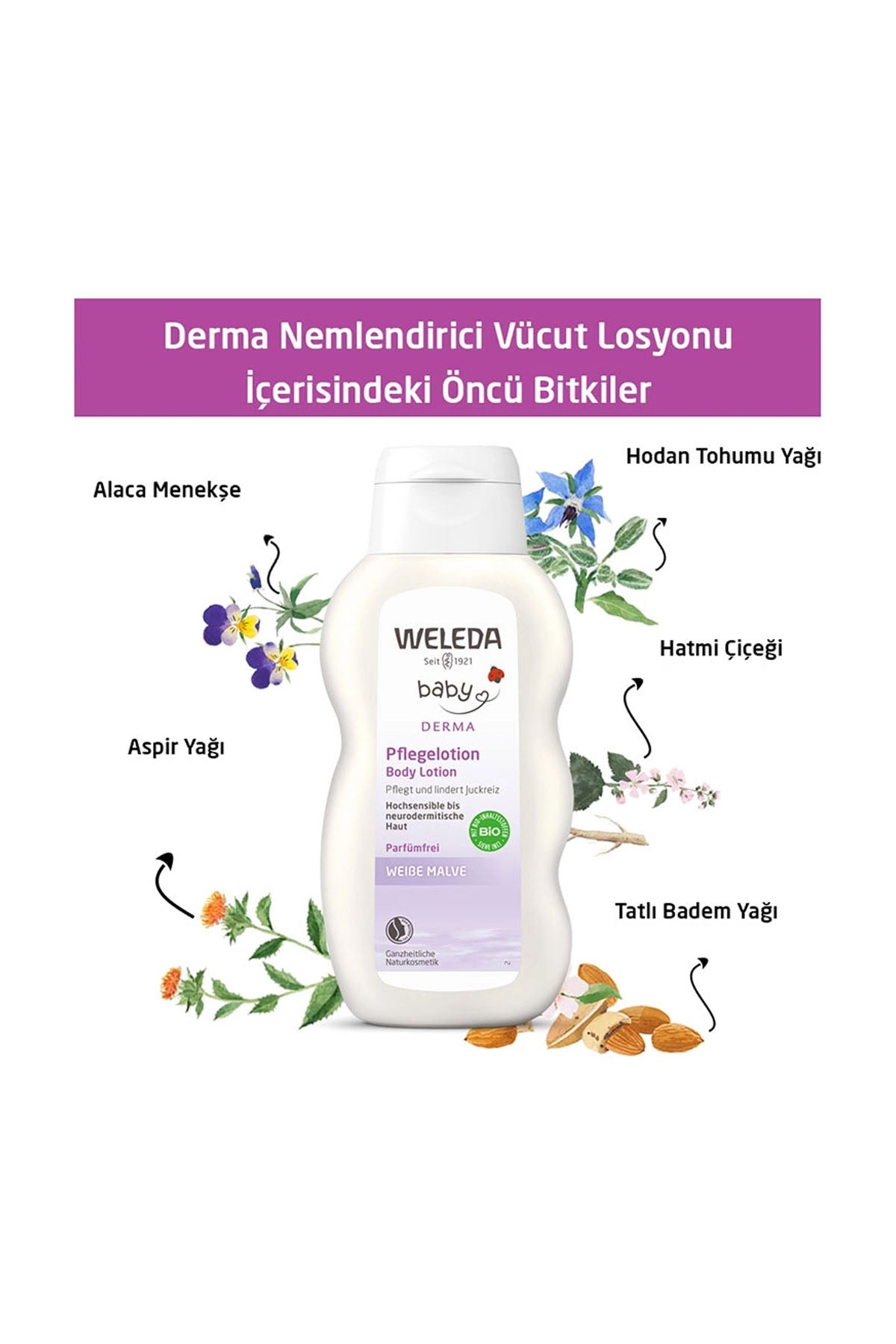 Weleda Derma Nemlendirici Vücut Losyonu 200ml