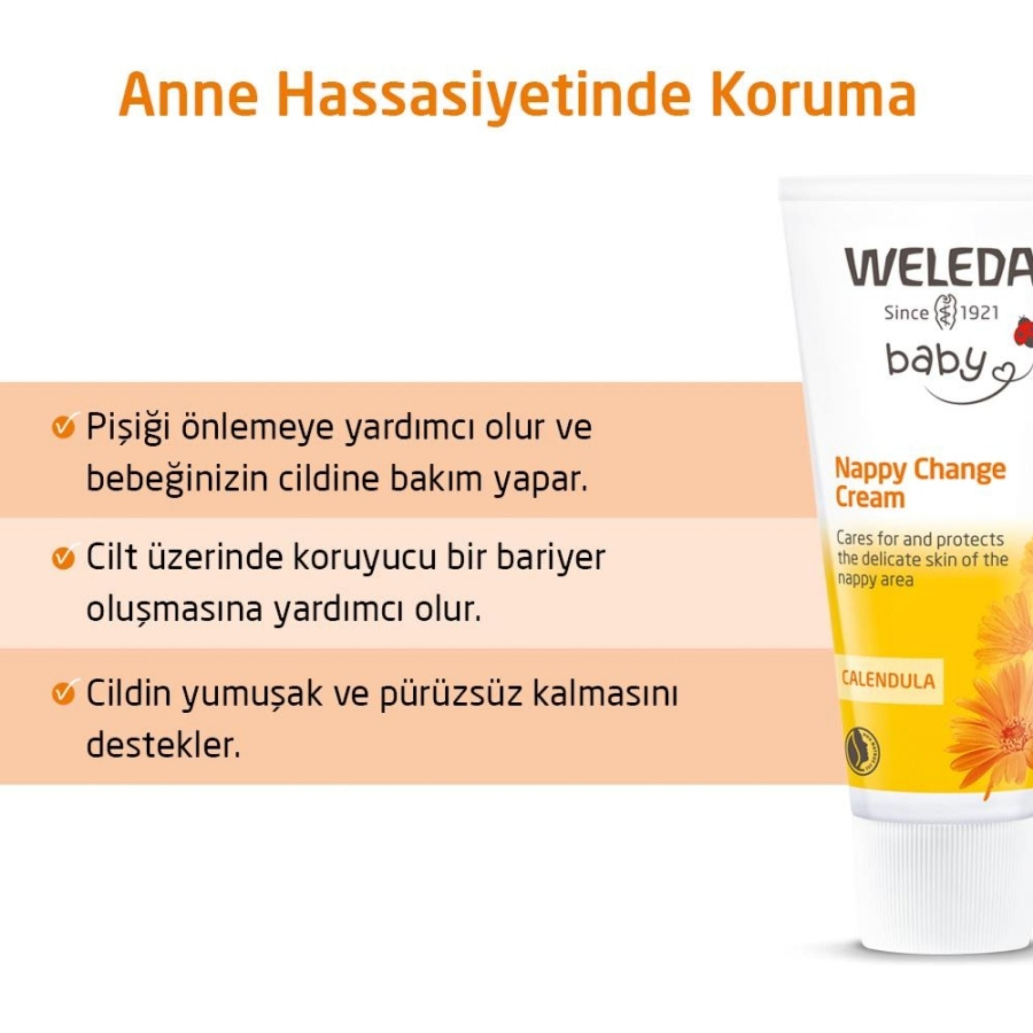 Weleda Calendula Organik Pişik Kremi 75ml