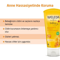 Weleda Calendula Organik Saç ve Vücut Şampuanı 200ml