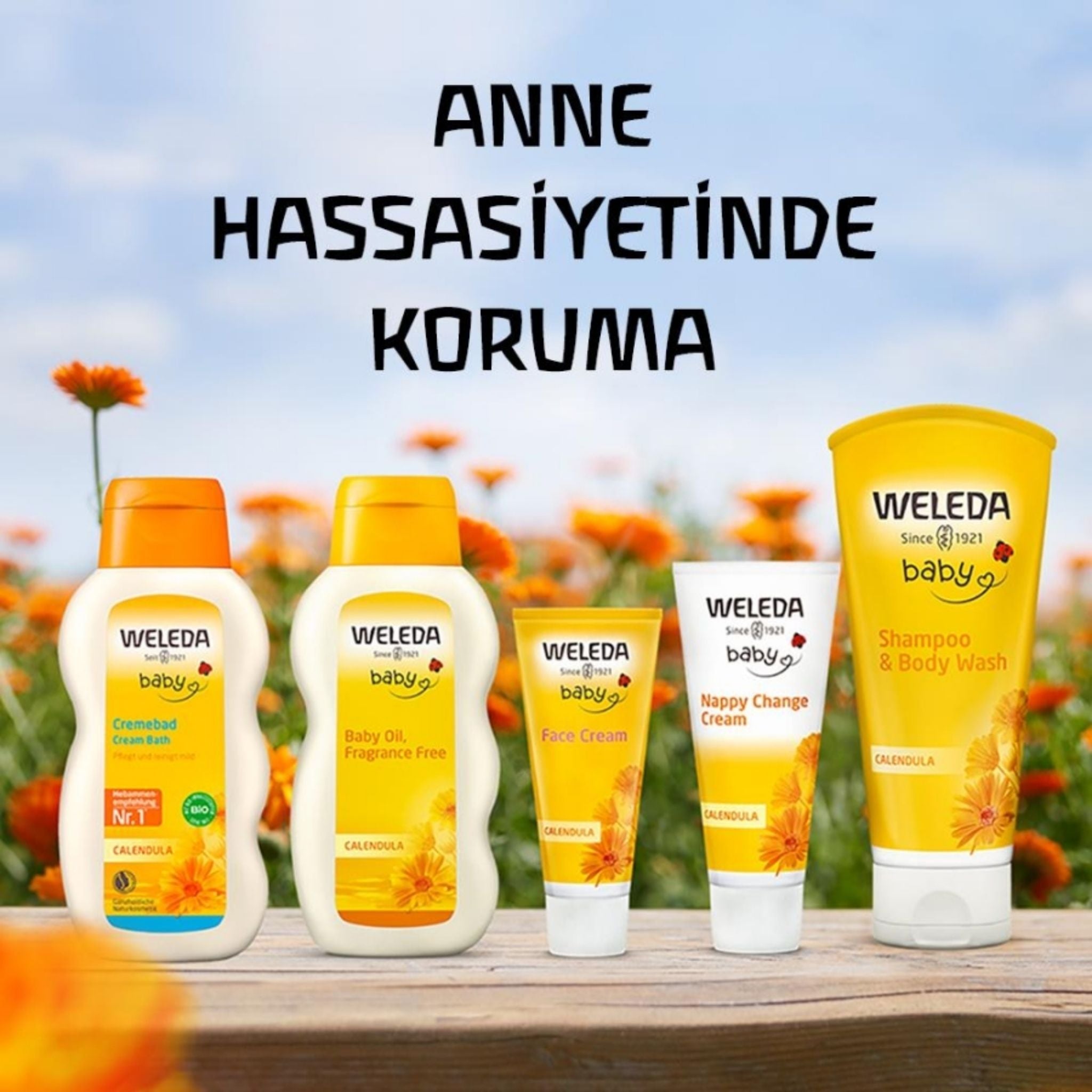 Weleda Calendula Organik Temizleyici ve Nemlendirici Banyo Kremi 200ml