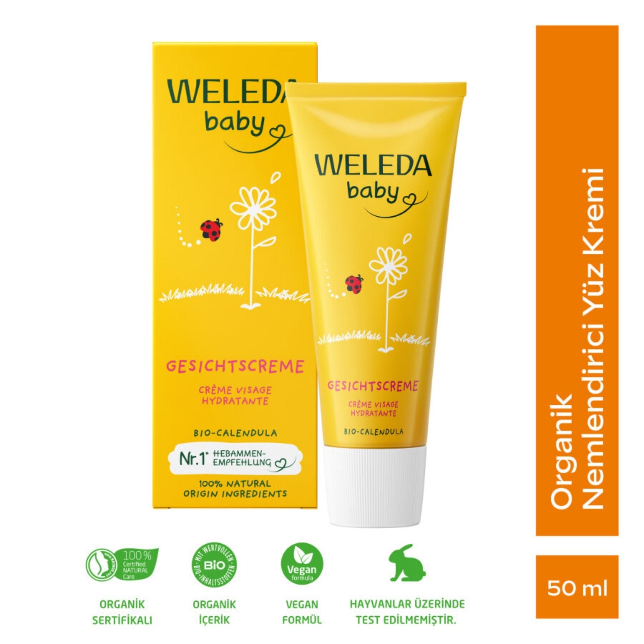 Weleda Calendula Organik Yüz Kremi 50ml