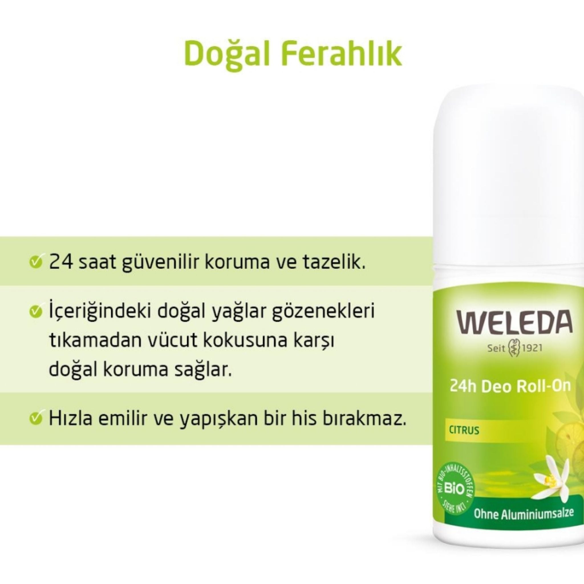 Weleda Limon Özlü Doğal Roll-On Deodorant 50ml