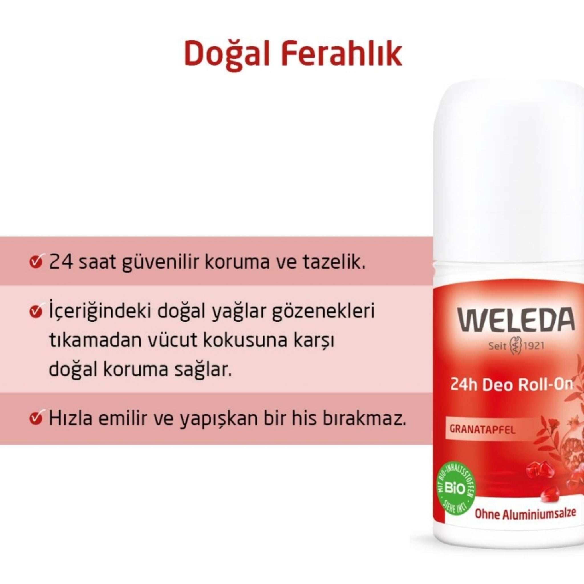 Weleda Nar Özlü Doğal Roll-On Deodorant 50ml