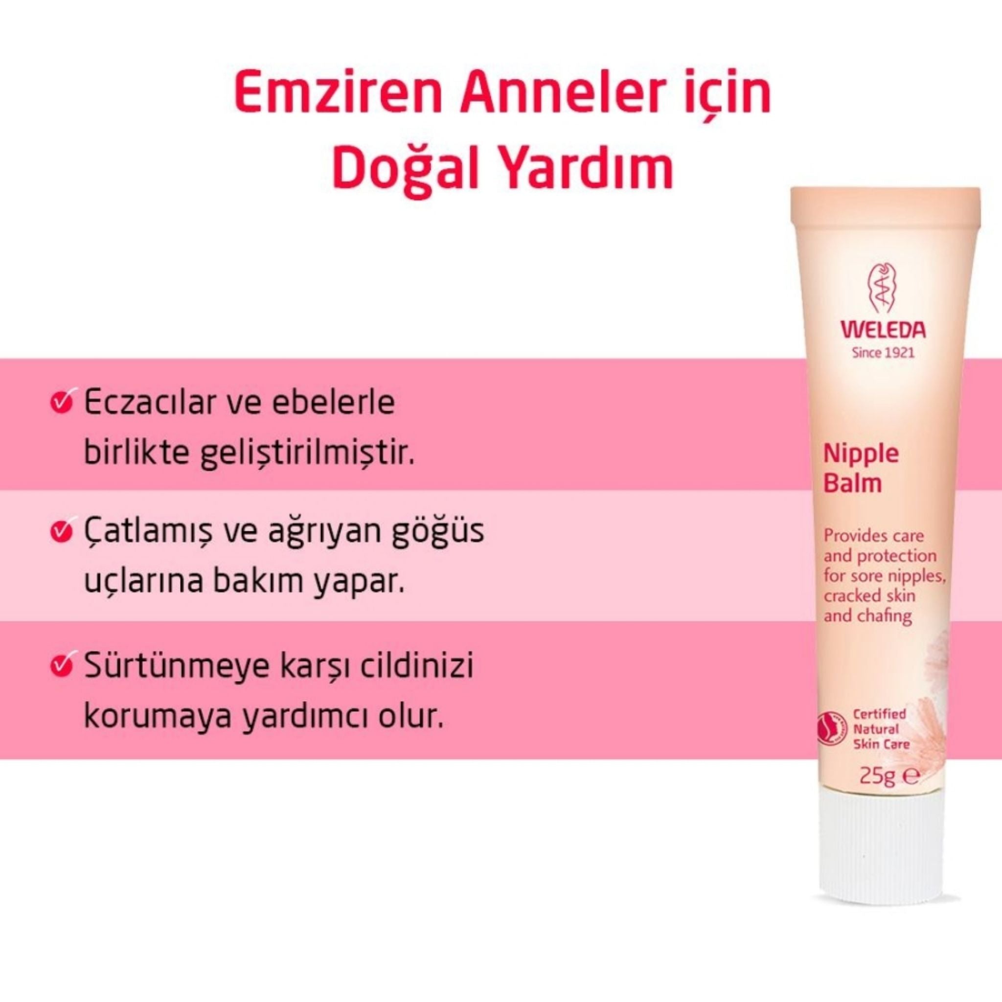 Weleda Organik Göğüs Ucu Bakım Kremi 25gr