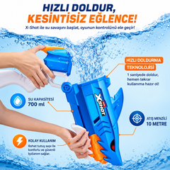X-Shot Remplissage Rapide Shark Fast Fill Su Tabancası 63cm