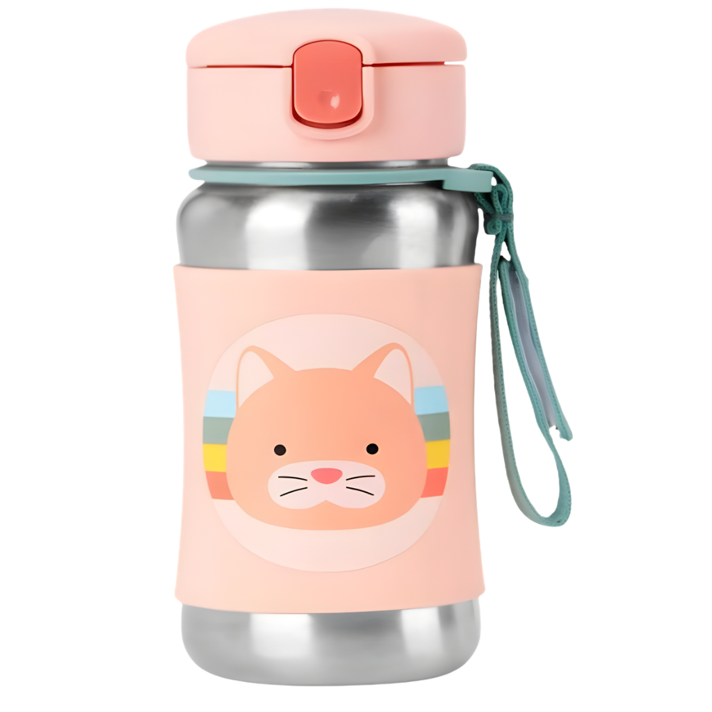 Skip Hop Zoo Paslanmaz Çelik Suluk Kedi 350ml