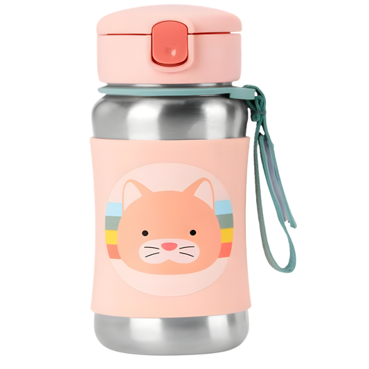 Skip Hop Zoo Paslanmaz Çelik Suluk Kedi 350ml