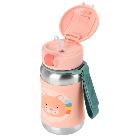 Skip Hop Zoo Paslanmaz Çelik Suluk Kedi 350ml